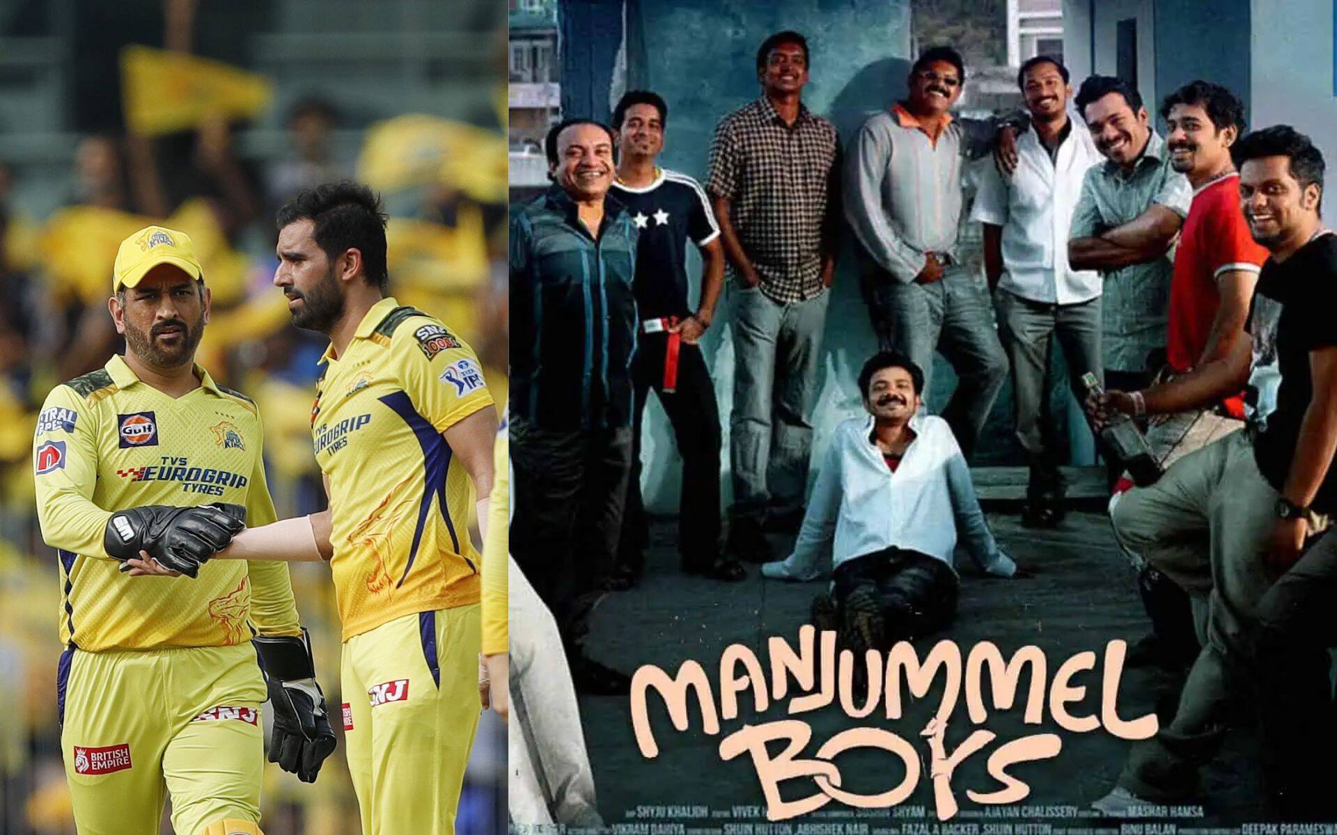 [Watch] MS Dhoni & Deepak Chahar Spotted Watching Malayalam Blockbuster 'Manjummel Boys' 